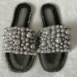 NWOT Jessica Simpson Embellished Jelly Slide Sandal